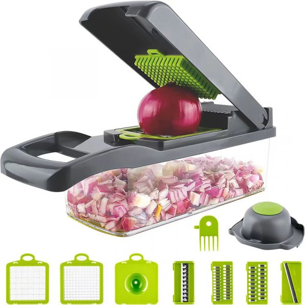 12 IN 1 FOOD DICER – Multifunkcionális kés 12 az 1-ben slider