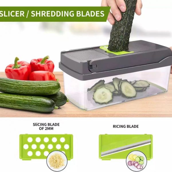 12 IN 1 FOOD DICER – Multifunkcionális kés 12 az 1-ben slider