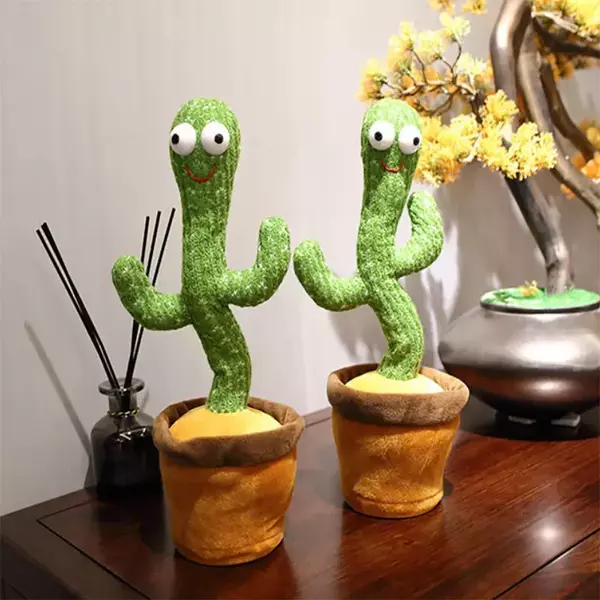 DANCING CACTUS – Varázslatos éneklő és táncoló kaktusz LED-light™ világítással slider
