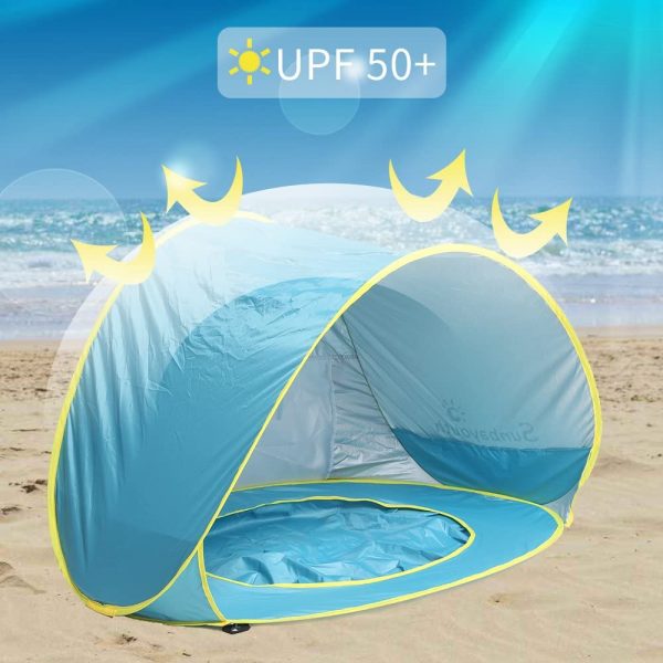 BabyTent – Gyermek sátor UV védelemmel és medencével slider