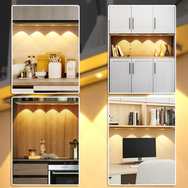 LED-es, mozgásérzékelős szekrénylámpa slider