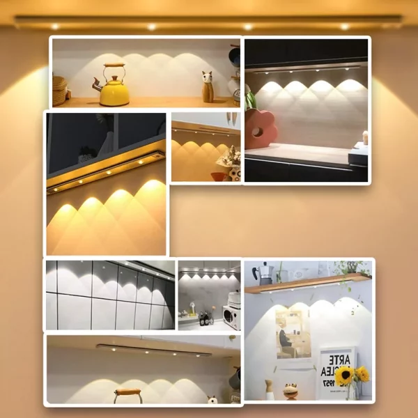 LED-es, mozgásérzékelős szekrénylámpa slider