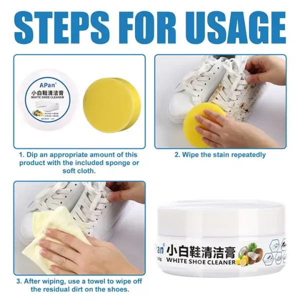 Krém foltok eltávolítására – SHOE CLEANING CREAM slider